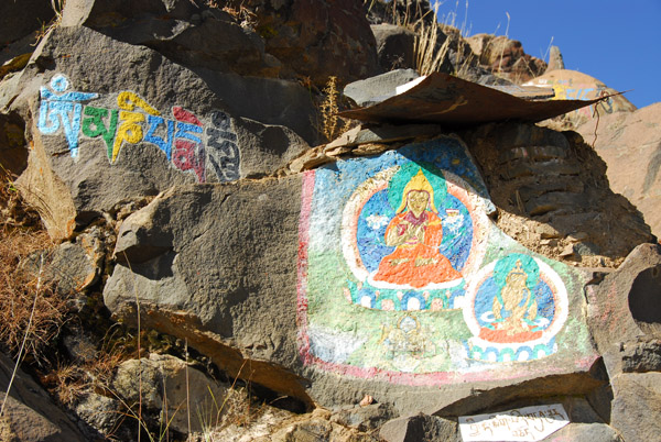 Buddhist rock art along the Tashilhunpo Kora Circuit