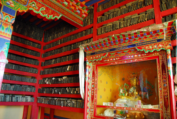 Library of 18th Century wooden printing blocks, Nartang Monastery