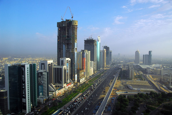Traffic building on Sheikh Zayed Road