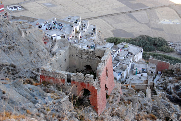 Ruins of a major temple of Shegar Chde Monastery