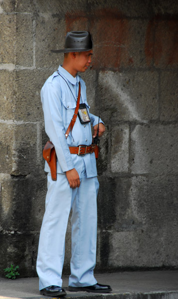 Intramuros police in traditional costume