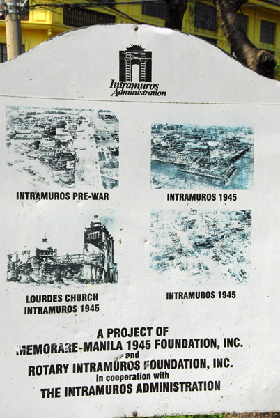 Photos of war damage to Intramuros