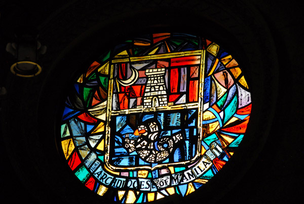 Stained glass, Manila Cathedral - Archdiocese of Manila