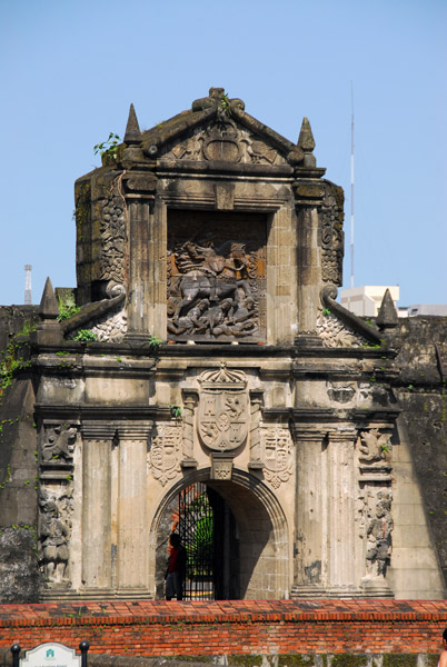 Historic gate to Fort Santiago, rebuilt after 1945