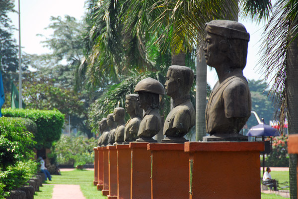 Busts of historic figures from Filipino history