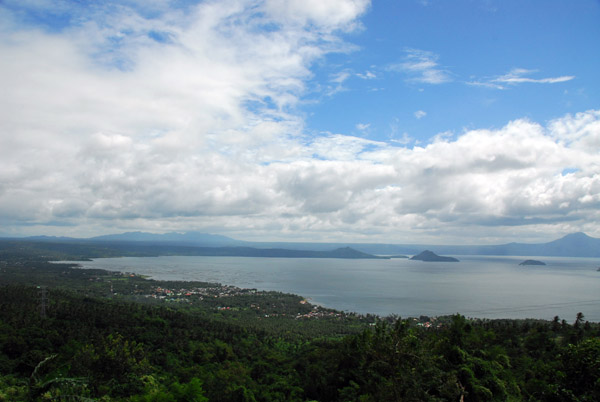 The first view of Lake Taal, Batangas Province, Luzon