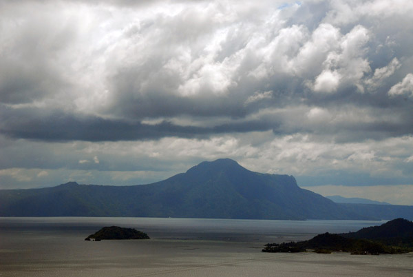 Looking south across Lake Taal to Mount Makulot