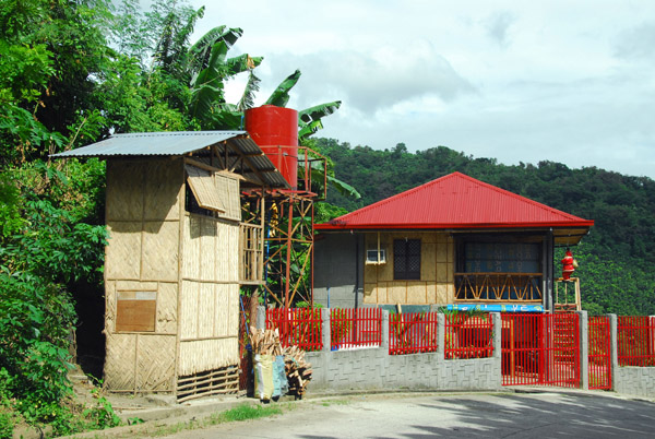 House looking a mixture of old and new on the slopes above Lake Taal