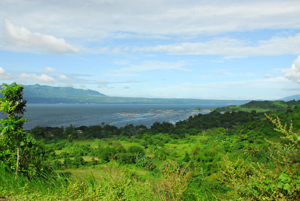 Volcano Island and Lake Taal with the Tagaytay Highlands on the far shore