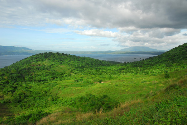 Heading back down to the village, Volcano Island