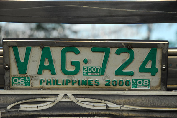 License plate, Philippines 2000
