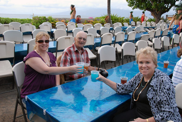 We arrived early for a good seat, Royal Lahaina Luau