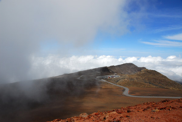 Road to Haleakala Visitor's Center from the Red Hill summit