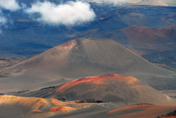 Cinder cone in the crater of Mount Haleakala