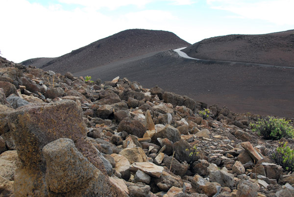 Summit road from the Haleakala Visitor's Center