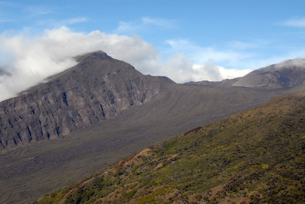 Kaupo Gap eroded into the side of Mount Haleakala