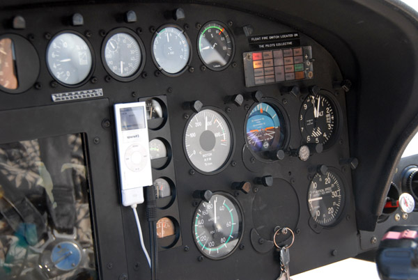 Instrument panel of the Aerospatiale AS350BA helicopter