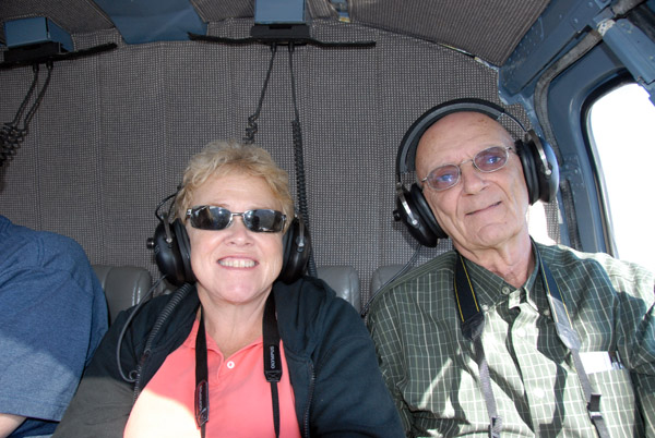 Mom and Dad enjoying the scenic flight