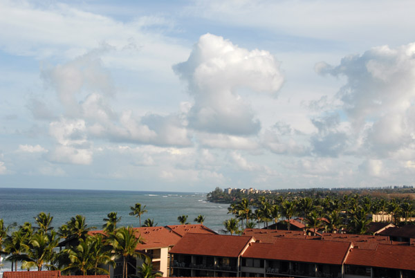 Ka'anapali looking north over the roofs of the