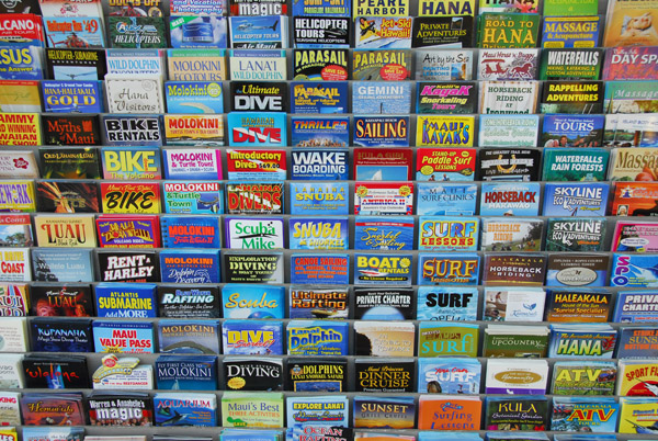 Tourist brochures, Lahaina