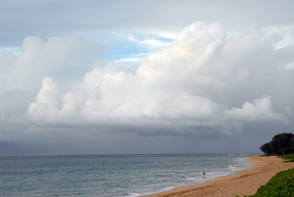 Clouds building off Ka'anapali Beach