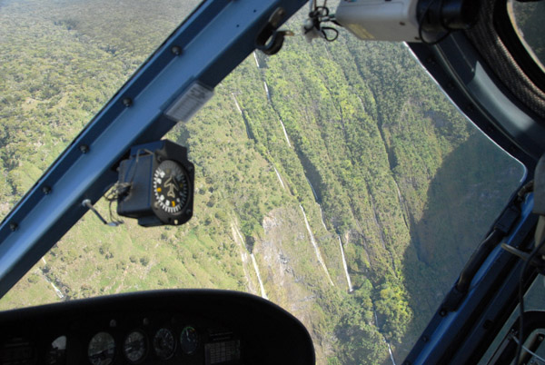 Manawainui Valley through the helicopter window