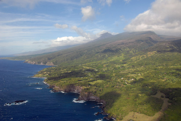 Looking west back along the south coast of Maui