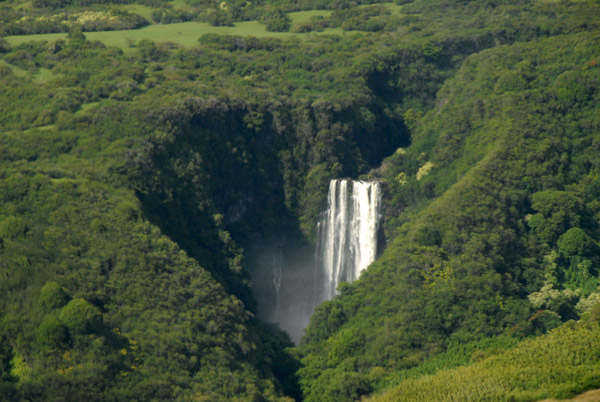 Waimoko Falls, a 400 foot drop at the top of the Pipiwai Trail, Haleakala National Park