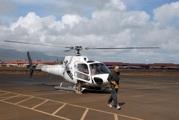 Dad after his first helicopter flight