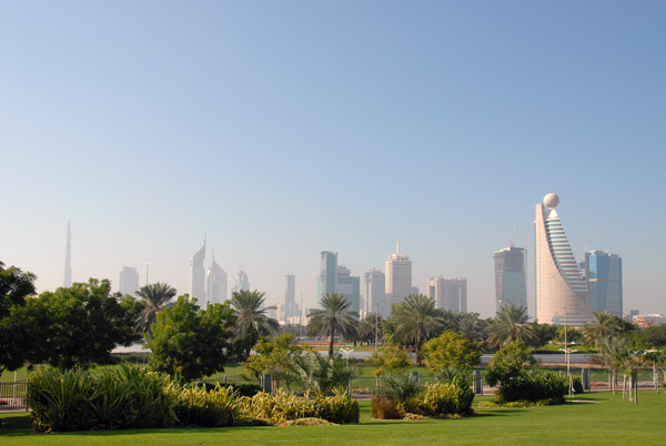 Dubai skyline from Zabeel Park