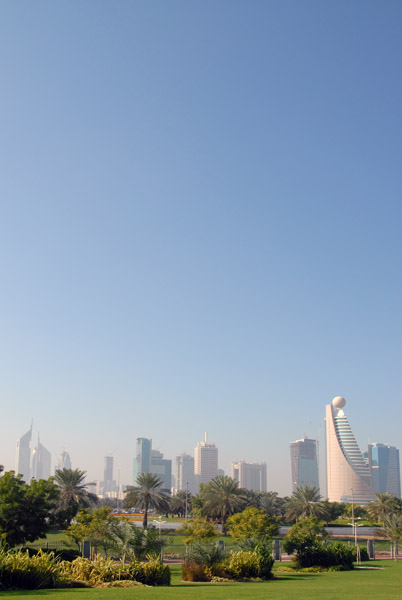 Dubai skyline from Zabeel Park