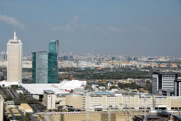Trade Center district with Zabeel Park in the distance