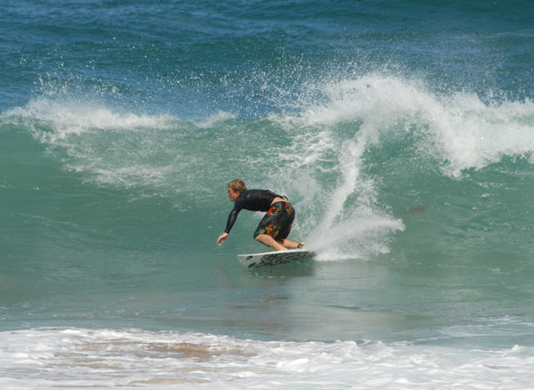 Surfer, Fleming Beach, Maui