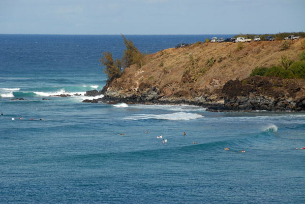 Popular surf spot at Honolua Bay, Maui