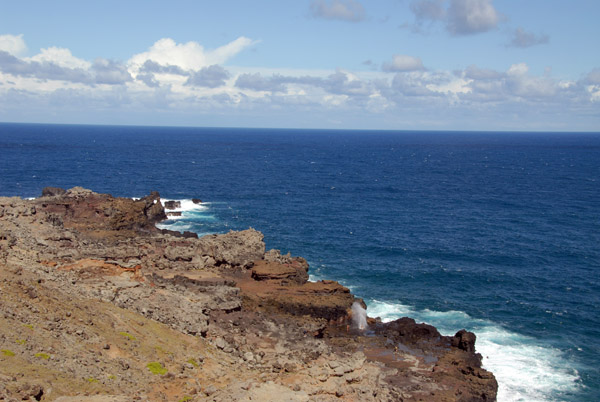 Rocky coast on the east side of Nakalele Point, Maui