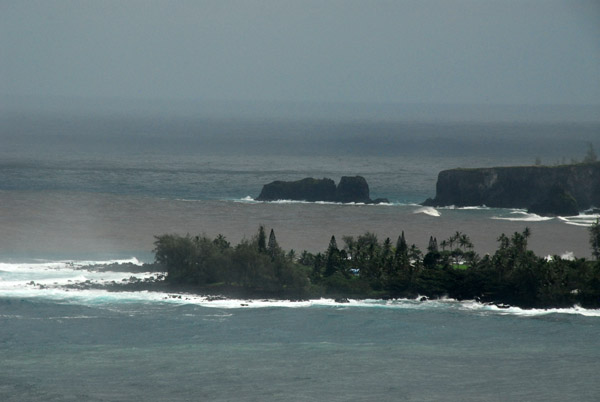 The Ke'anae Peninsula with Paepaemoana Point in the distance