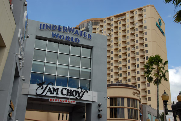 Underwater World and Sam Choy, next to the Outrigger in Tumon