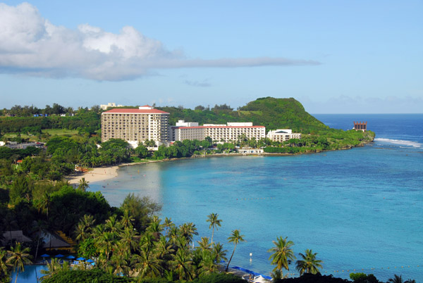 View south from the Marriott Guam to the Hilton Resort