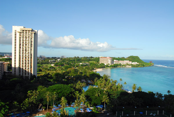 View of the south end of Tumon Bay from the Marriott
