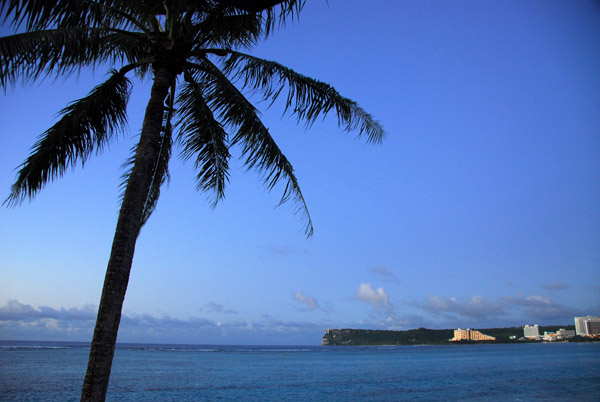 Tumon Bay at dusk from the Marriott Guam Resort