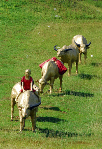 Water buffalo statues, Confucius Park