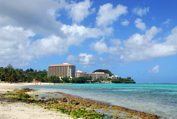 South end of Tumon Bay with the Hilton Guam Resort