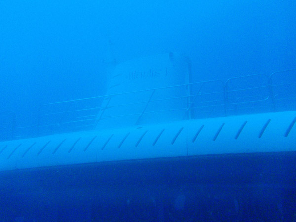 Atlantis V submarine underwater