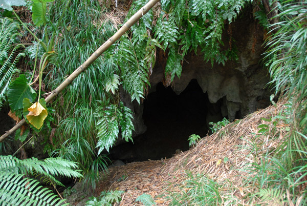 Natural caves were augmented by man-made bunkers