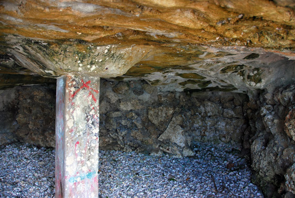 Inside the bunker, Tumon Beach