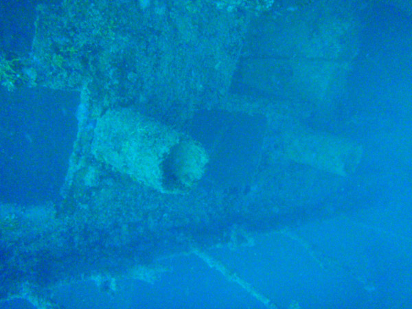 SMS Cormoran on its side in 21-38m of water