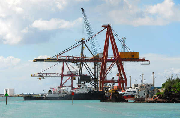Cranes of Apra Harbor's container port