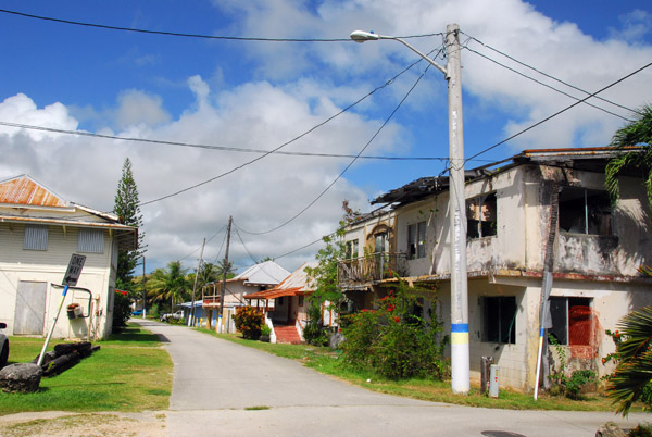 San Jose Street passing through the village of Inalahan