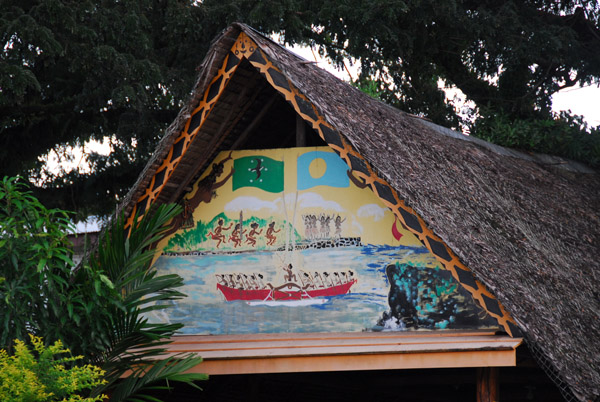Another thatched meeting house (Bai) in Koror