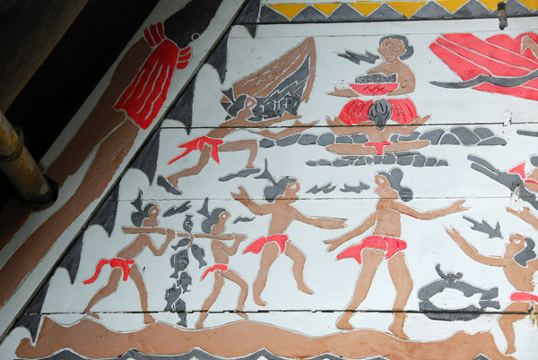 The goddess MiIadeldid bestowing kindness on the people of Palau